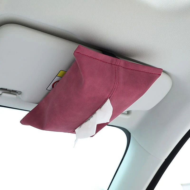 Car Multi-Function Tissue Box Car Armrest Box Kraft Paper Towel Bag